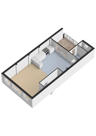 Plattegrond - Jan Nieuwenhuizenplein 15, 1135 WT Edam - Jan Nieuwenhuizenplein 15 - 1e verdieping - 3D.jpg